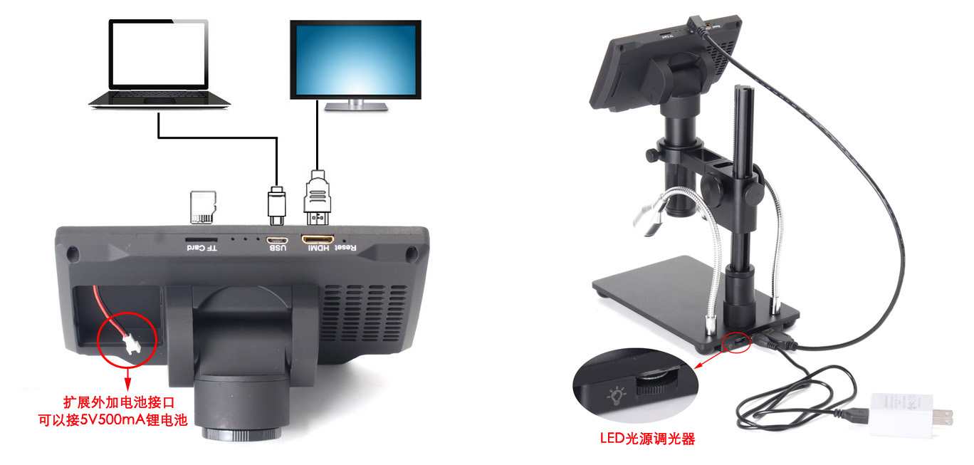 Wrth 5 Inch Screen 16MP HDMI USB Digital Industrial Microscope Camera with 150X Lens Wrth 5 Inch Screen 16MP HDMI USB Digital Industrial Microscope Camera with 150X Lens