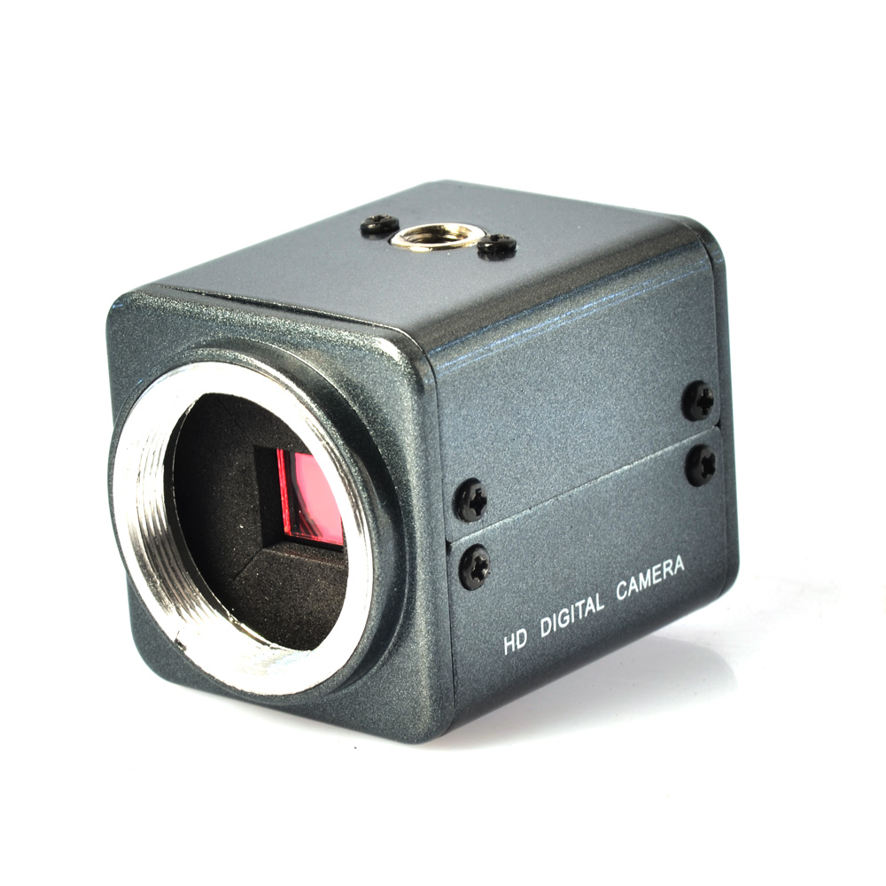 Mini BNC Industrial Microscope 800TVL Microscope Camera with 12V AC Power Adapter Support Auto Iris C Mount Microscope