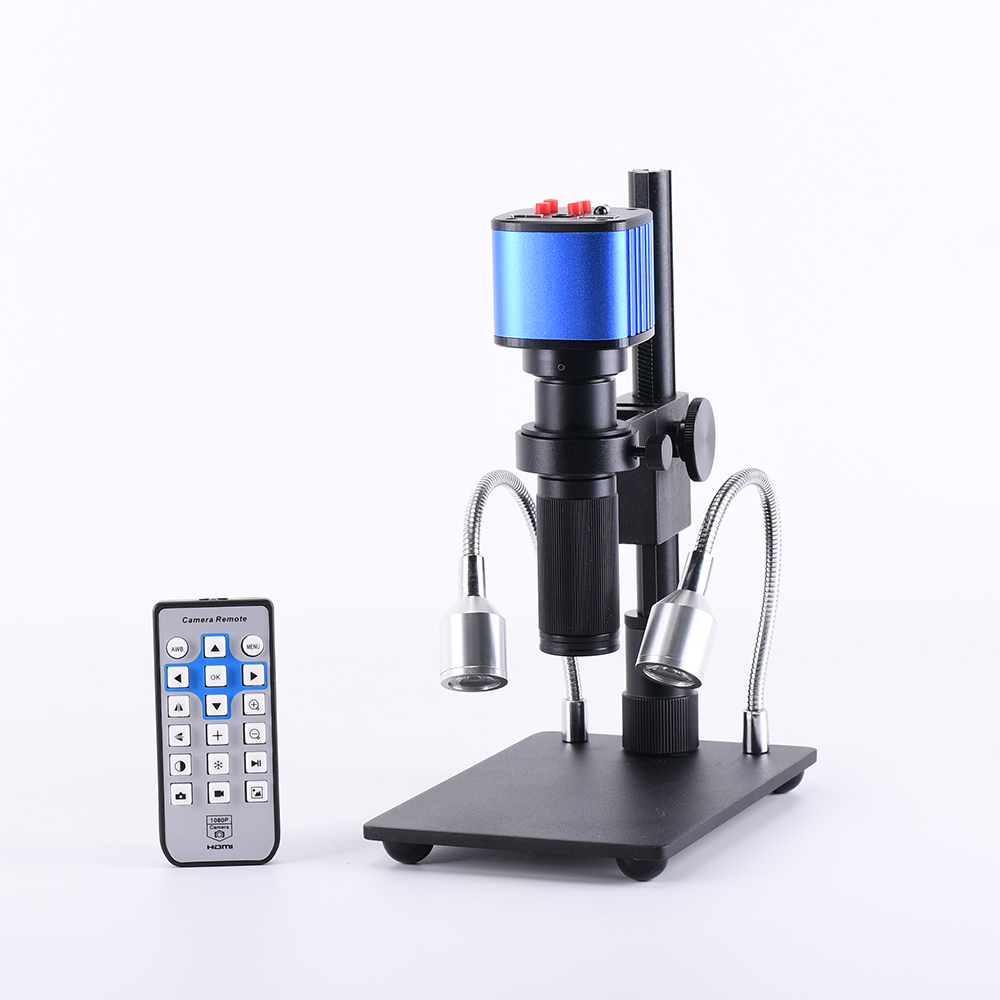 HAYEAR Microscope numérique HD 16 MP HDMI Résolution 1920 x 1080p Vidéo électronique Grossissement 5x 300x Support de lentille optique avec éclairage portable 