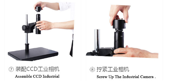 XDS-10A Microscope Stand Installation flow chart