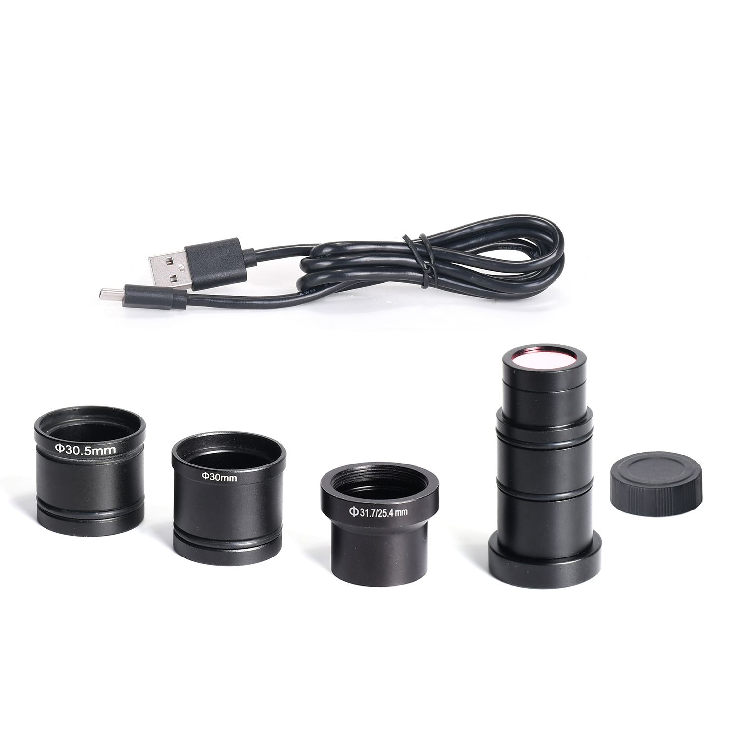 5MP Digital Microscope Eyepiece Camera Type-C USB Connection 23.2mm for Biological Microscope