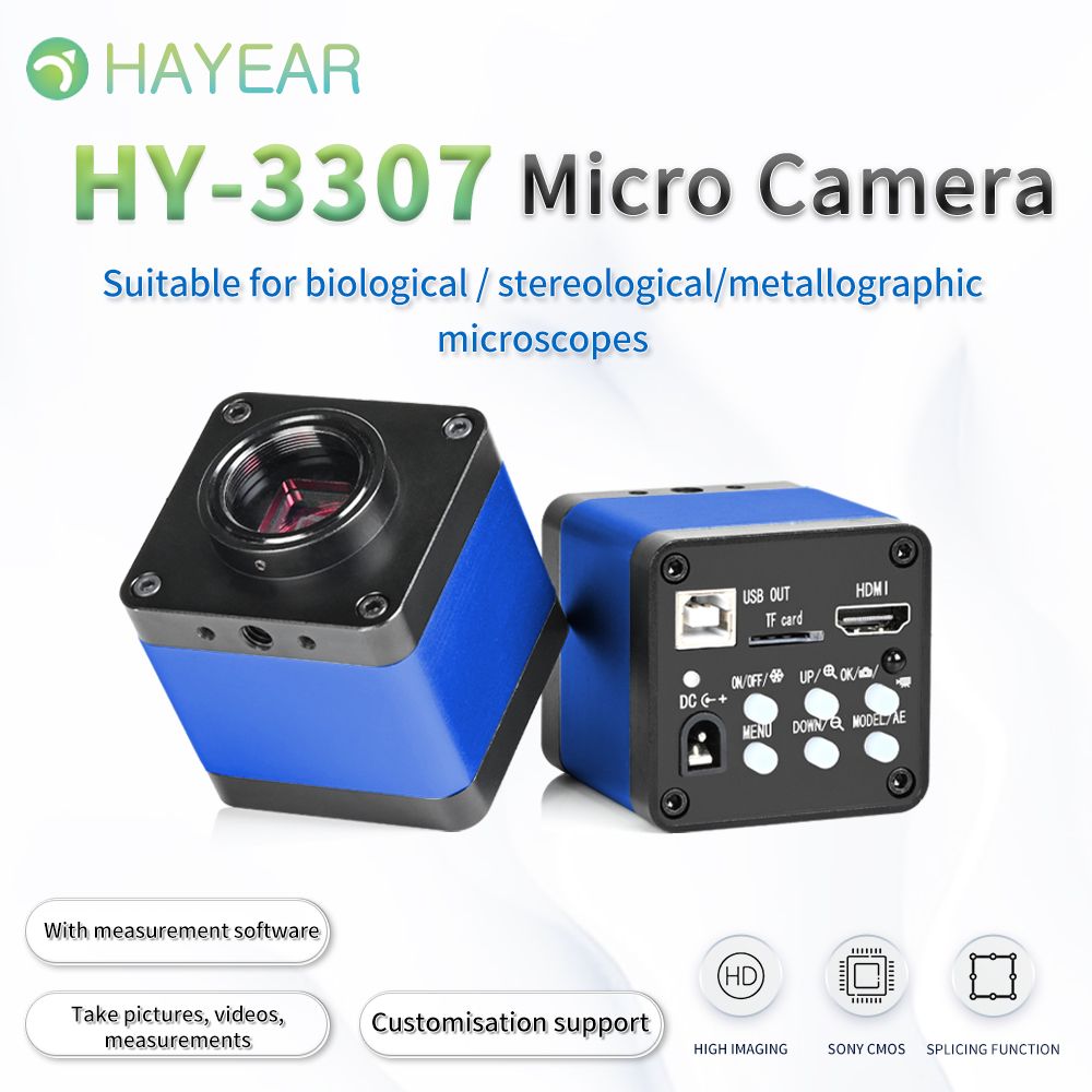16MP HDMI 1080P HD USB Digital Industry Video Inspection Microscope Camera Set TF Card Video Recorder HY-3307