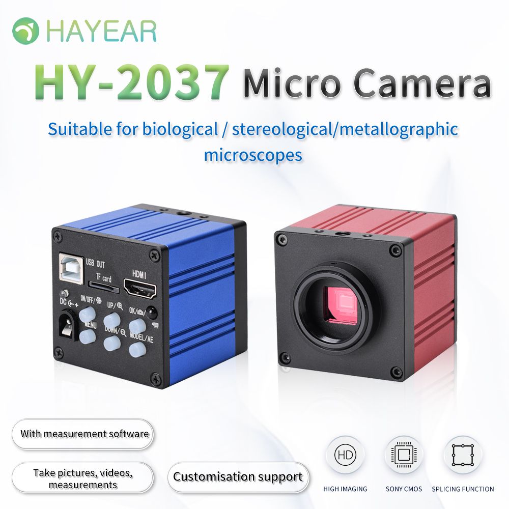 HAYEAR Full HD 37MP 1080P 2K 60FPS HDMI USB Electronic Video Microscope Camera