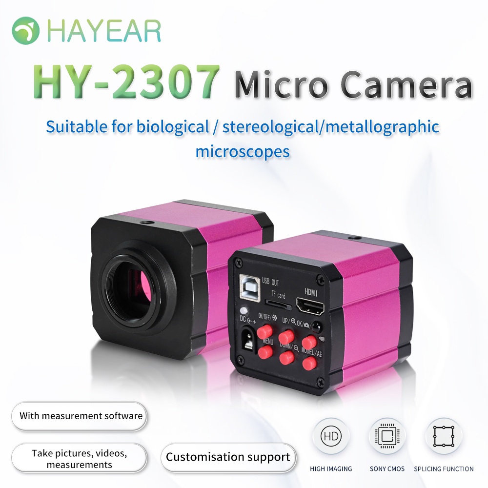 HAYEAR 14MP HDMI USB Industry Microscope Camera TF Video Recorder For Soldering PCB Jewelry Repair