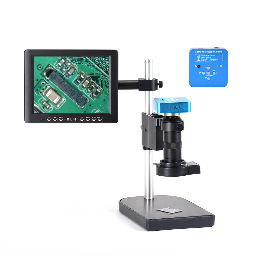 HAYEAR 34MP 1080P 60FPS 2K Full HD HDMI USB C-Mount Electronic Industry Microscope Camera Kit