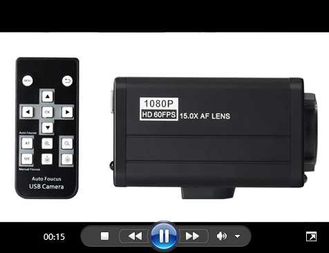 Auto-focus 1080P USB2.0 15X Lens C-mount Video Microscope Camera